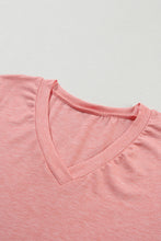Load image into Gallery viewer, Rose Tan Fashion Petal Sleeve V Neck T Shirt | Tops/Tops & Tees