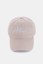 Load image into Gallery viewer, ATLANTA Embroidered Baseball Cap