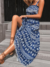 Load image into Gallery viewer, Maxi Dress | Printed Square Neck Sleeveless Maxi Dress
