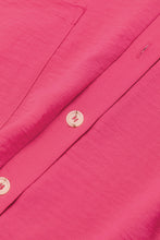 Load image into Gallery viewer, Bright Pink Half Button Collared Loose Romper | Bottoms/Jumpsuits & Rompers