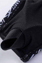 Load image into Gallery viewer, Black 3pcs Mesh Cutout Print Tankini Swimsuit | Swimwear/Tankinis