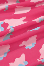 Load image into Gallery viewer, Rose Abstract Print Smocked Puff Sleeve V Neck Blouse | Tops/Blouses & Shirts