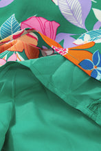 Load image into Gallery viewer, Green Floral Print Sleeveless Ruffle Tiered Maxi Dress | Dresses/Floral Dresses