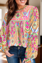 Load image into Gallery viewer, Geometric Print Blouse