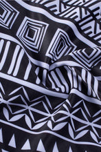 Load image into Gallery viewer, Black 3pcs Mesh Cutout Print Tankini Swimsuit | Swimwear/Tankinis