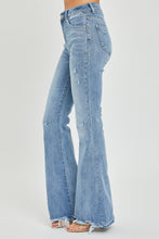 Load image into Gallery viewer, RISEN High Rise Frayed Hem Flare Jeans