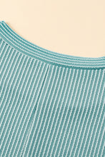 Load image into Gallery viewer, Mini Dress | Blue Textured Ruffled Flutter Sleeve Dress