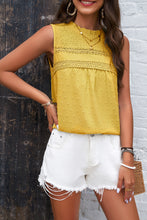 Load image into Gallery viewer, Womens Tank Top | Swiss Dot Round Neck Tank | top