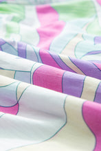 Load image into Gallery viewer, Bubble Sleeve Top | Green Abstract Smock Detail Blouse