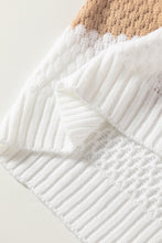 Load image into Gallery viewer, Chestnut Striped Cable Knit Drop Shoulder Sweater | Tops/Sweaters & Cardigans