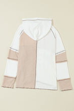 Load image into Gallery viewer, Multicolor Hoodie | Colorblock Seamed Ribbed Henley