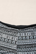 Load image into Gallery viewer, Black 3pcs Mesh Cutout Print Tankini Swimsuit | Swimwear/Tankinis