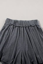 Load image into Gallery viewer, Summer Culotte Shorts | Gray Elastic Waist Culotte Shorts