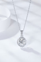 Load image into Gallery viewer, Moissanite Pendant Necklace-2 Carat Moissanite Round Pendant Necklace | moissanite necklace
