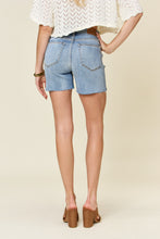 Load image into Gallery viewer, Blue Jean Shorts-Judy Blue Full Size High Waist Raw Hem Denim Shorts | Blue Jeans
