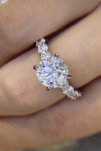 Load image into Gallery viewer, Moissanite Ring-2 Carat 4-Prong Moissanite Ring | moissanite ring
