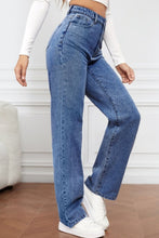 Load image into Gallery viewer, Blue Jeans-High Waist Straight Blue Jeans for Women | Blue Jeans