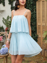 Load image into Gallery viewer, Womens Summer Romper-Ruched Spaghetti Strap Romper | Romper