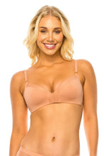 Load image into Gallery viewer, Womens Lingerie Bra-Nude Soft Mesh Band Wireless Bra