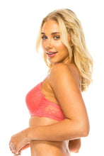 Load image into Gallery viewer, Womens Lingerie Bra- Soft Pink Floral Lace Bra
