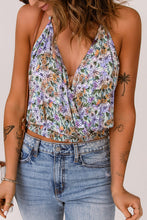 Load image into Gallery viewer, Womens Cami Top-Floral Elastic Waist Cropped Cami | Tops/Blouses & Shirts