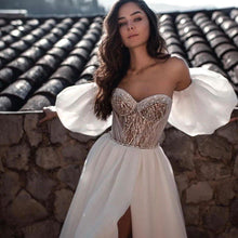 Load image into Gallery viewer, Beach Wedding Dress-Princess Beach Bridal Gown | Wedding Dresses