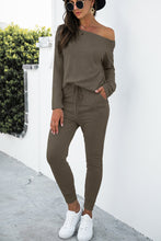 Load image into Gallery viewer, Womens Pants Set-Long Sleeve T-Shirt and Pants Set