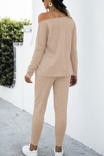 Load image into Gallery viewer, Womens Pants Set-Long Sleeve T-Shirt and Pants Set