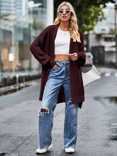 Load image into Gallery viewer, Womens Sweater-Long Sleeve Waffle-Knit Cardigan