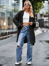 Load image into Gallery viewer, Womens Sweater-Long Sleeve Waffle-Knit Cardigan