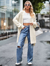 Load image into Gallery viewer, Womens Sweater-Long Sleeve Waffle-Knit Cardigan