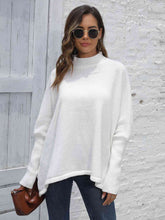 Load image into Gallery viewer, Womens Sweater-Simple Loose Hem Plain Sweater