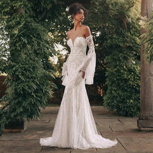 Load image into Gallery viewer, Long Sleeve Wedding Dress-Sweetheart Lace Mermaid Wedding Dress | Wedding Dresses