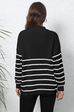 Load image into Gallery viewer, Womens Sweater-Mock Neck Long Sleeve Zip-Up Sweater