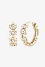 Load image into Gallery viewer, Moissanite Earrings-Moissanite 925 Sterling Silver Huggie Earrings | moissanite earrings