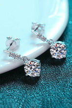 Load image into Gallery viewer, Moissanite Earrings-Moissanite Drop Earrings | moissanite earrings