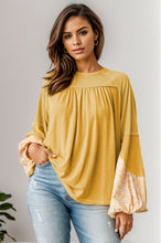 Load image into Gallery viewer, Printed Detail Balloon Sleeve Blouse Broke Girl Philanthropy