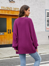 Load image into Gallery viewer, Womens Sweater-Round Neck Ribbed Trim Sweater