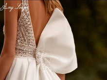 Load image into Gallery viewer, Backless Wedding Dress-Satin Princess Bridal Gown | Wedding Dresses