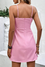 Load image into Gallery viewer, Womens Mini Dress | Sexy Pink Spaghetti Strap Dress with Bow Detail | Dresses
