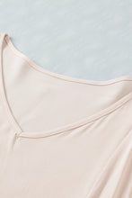 Load image into Gallery viewer, Womens Blouse-V-Neck Flounce Sleeve Baby Doll Blouse | Tops/Blouses & Shirts