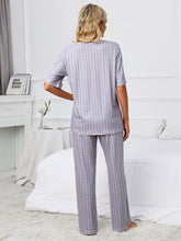 Load image into Gallery viewer, Womens Loungewear-Printed V-Neck Top and Pants Lounge Set | pajamas
