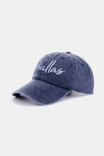 Load image into Gallery viewer, DALLAS Embroidered Baseball Cap
