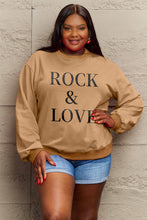 Load image into Gallery viewer, ROCK ＆ LOVE Sweatshirt | Graphic Round Neck Sweatshirt
