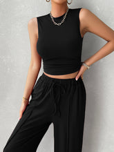 Load image into Gallery viewer, Activewear Set | Mock Neck Top and Drawstring Pants Set
