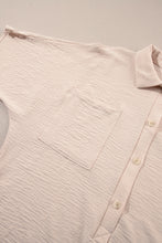 Load image into Gallery viewer, Apricot Half Button Collared Loose Romper
