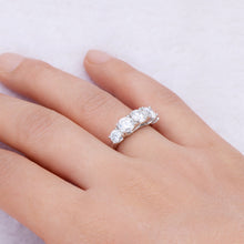 Load image into Gallery viewer, Moissanite Ring | 3.6 Carat Moissanite 925 Sterling Silver Ring | moissanite ring
