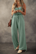 Load image into Gallery viewer, Womens Overalls | Drawstring Wide Strap Wide Leg Overalls
