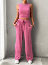 Load image into Gallery viewer, Activewear Set | Mock Neck Top and Drawstring Pants Set
