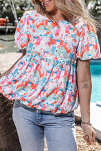 Load image into Gallery viewer, Sky Blue Parisian Avenue Babydoll Top | Tops/Blouses &amp; Shirts
